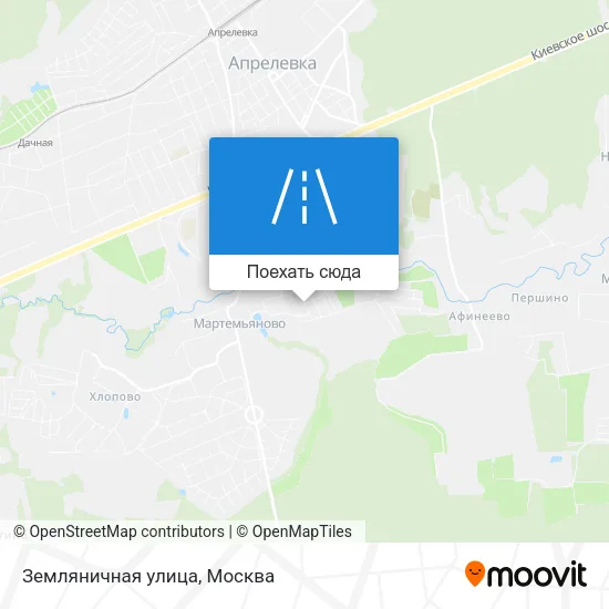 Карта Земляничная улица