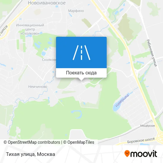 Карта Тихая улица