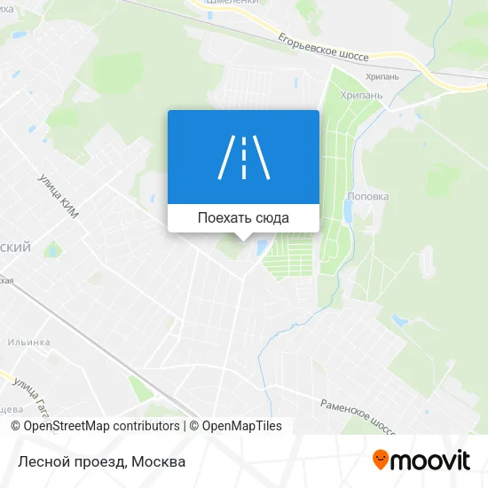 Карта Лесной проезд