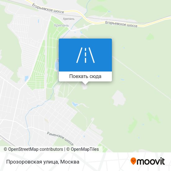 Карта Прозоровская улица