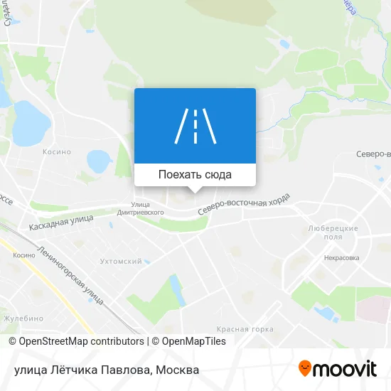Карта улица Лётчика Павлова