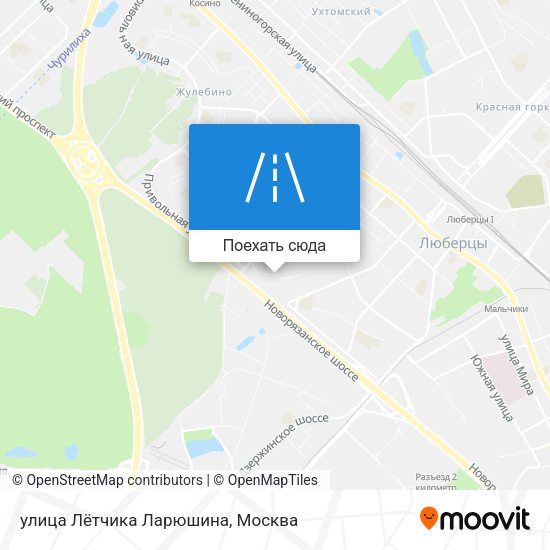 Карта улица Лётчика Ларюшина