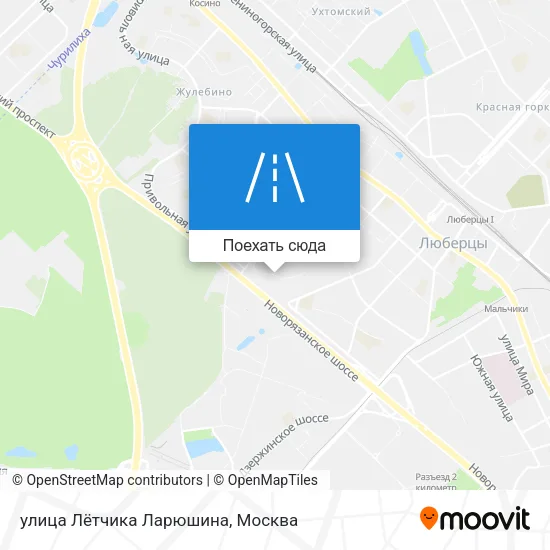Карта улица Лётчика Ларюшина