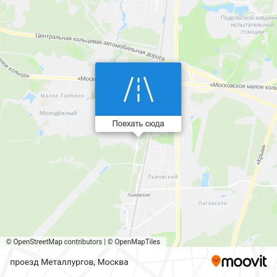 Карта проезд Металлургов
