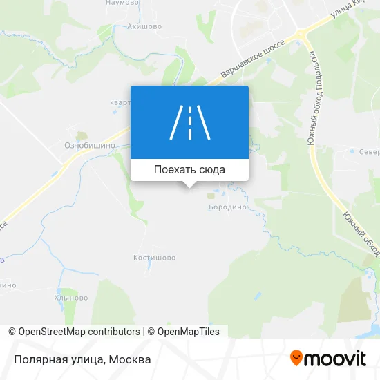 Карта Полярная улица