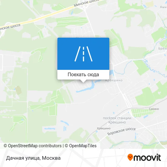 Карта Дачная улица