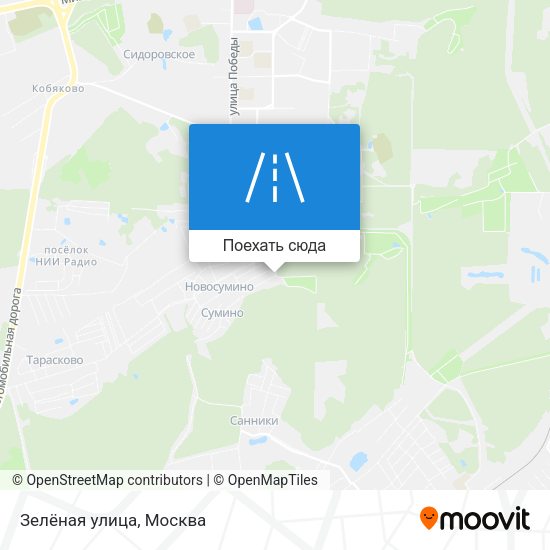 Карта Зелёная улица
