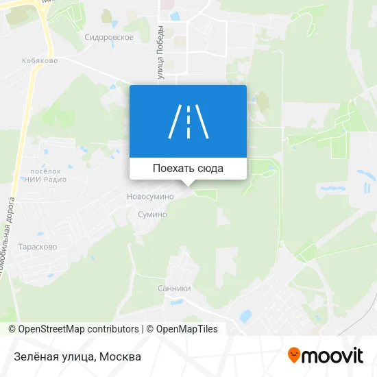 Карта Зелёная улица