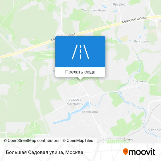 Карта Большая Садовая улица