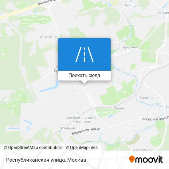 Карта Республиканская улица
