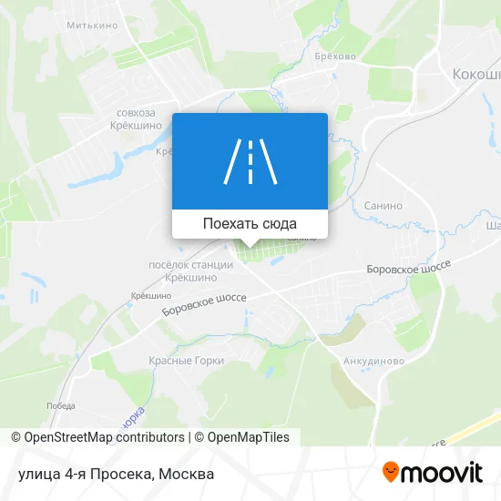 Карта улица 4-я Просека