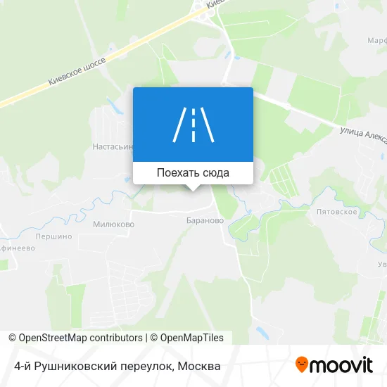 Карта 4-й Рушниковский переулок