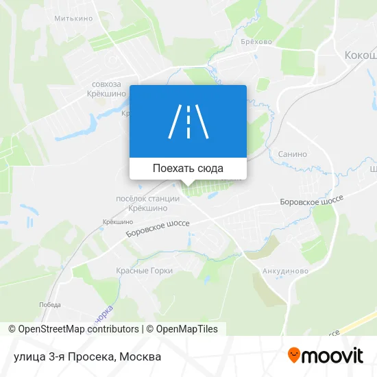 Карта улица 3-я Просека