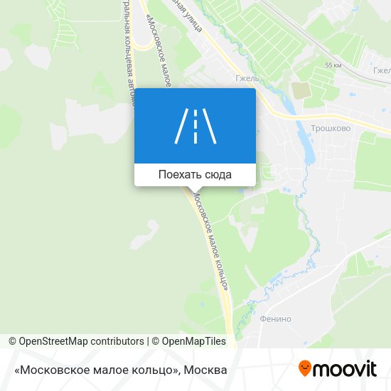 Карта «Московское малое кольцо»