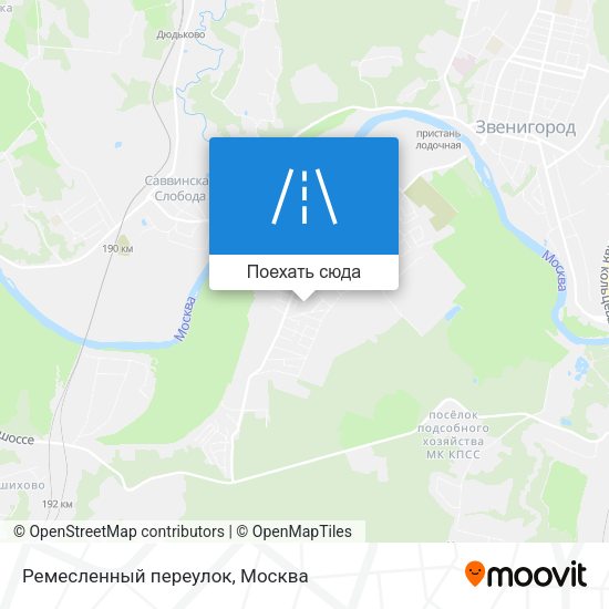 Карта Ремесленный переулок