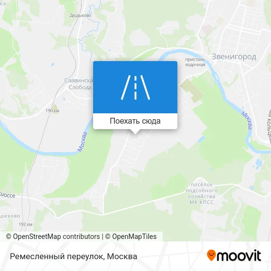 Карта Ремесленный переулок