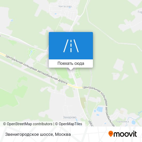Карта Звенигородское шоссе
