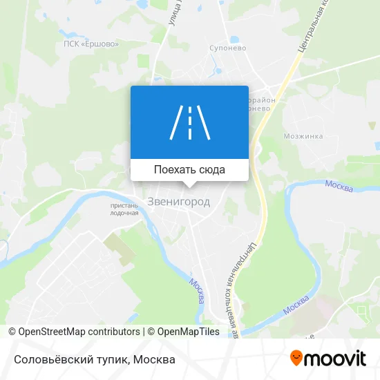 Карта Соловьёвский тупик