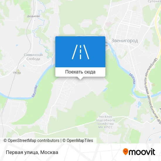 Карта Первая улица