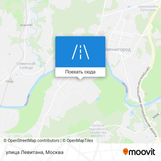 Карта улица Левитана