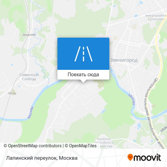 Карта Лапинский переулок