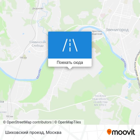 Карта Шиховский проезд