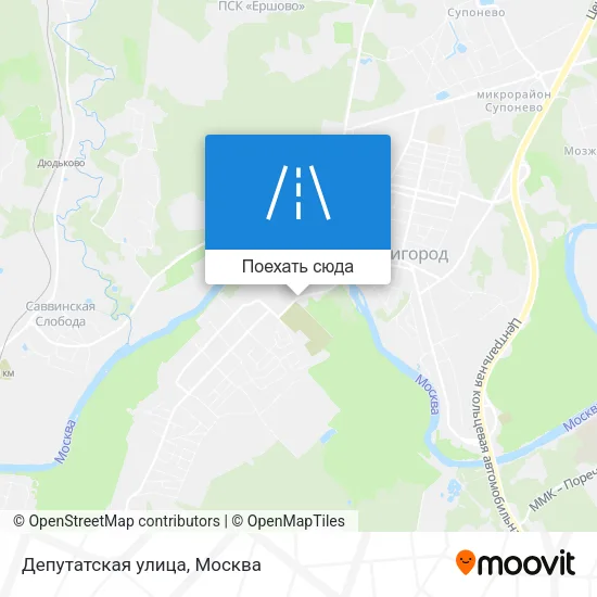 Карта Депутатская улица