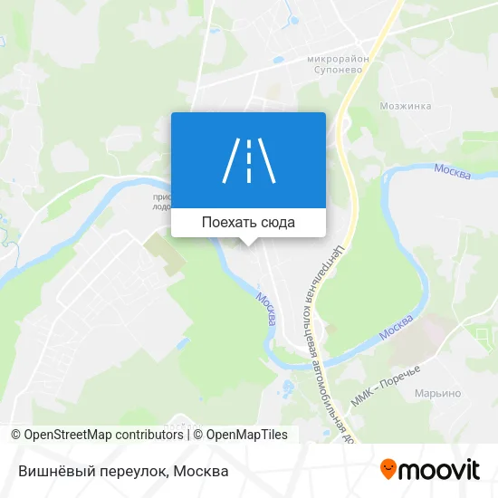 Карта Вишнёвый переулок