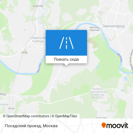 Карта Посадский проезд
