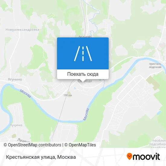 Карта Крестьянская улица