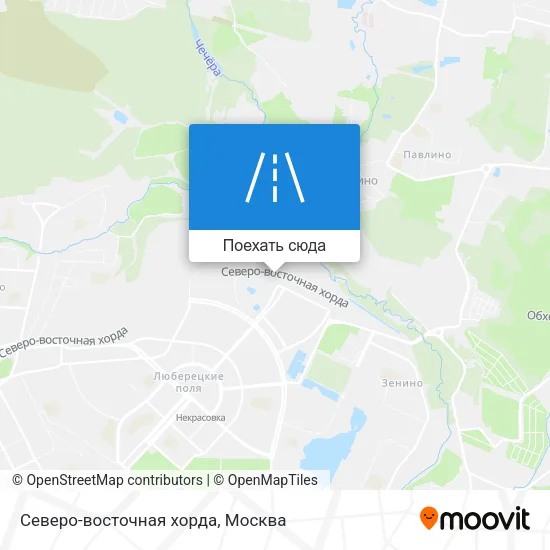 Карта Северо-восточная хорда