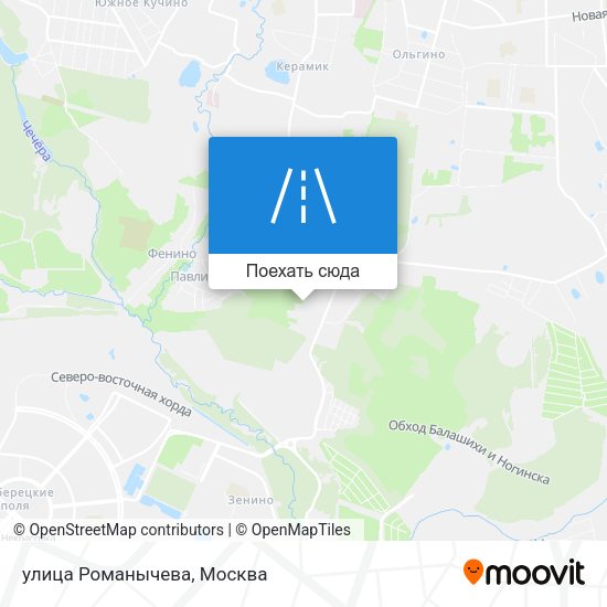 Карта улица Романычева