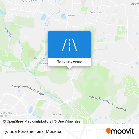 Карта улица Романычева