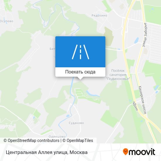 Карта Центральная Аллея улица