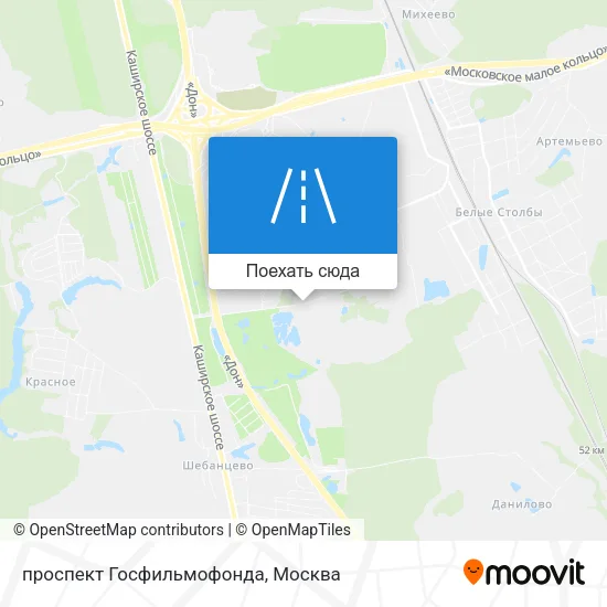 Карта проспект Госфильмофонда