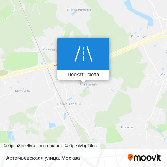 Карта Артемьевскаая улица