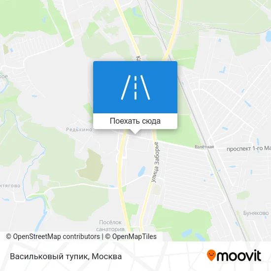 Карта Васильковый тупик
