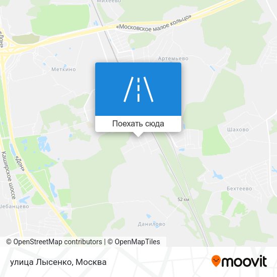 Карта улица Лысенко