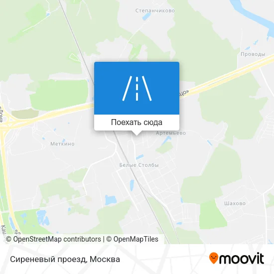Карта Сиреневый проезд