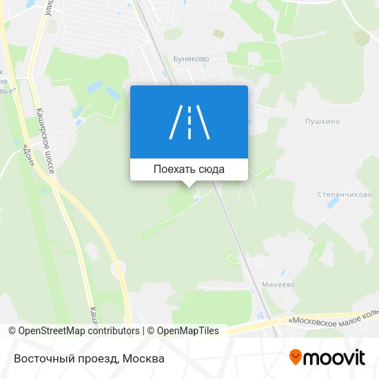 Карта Восточный проезд