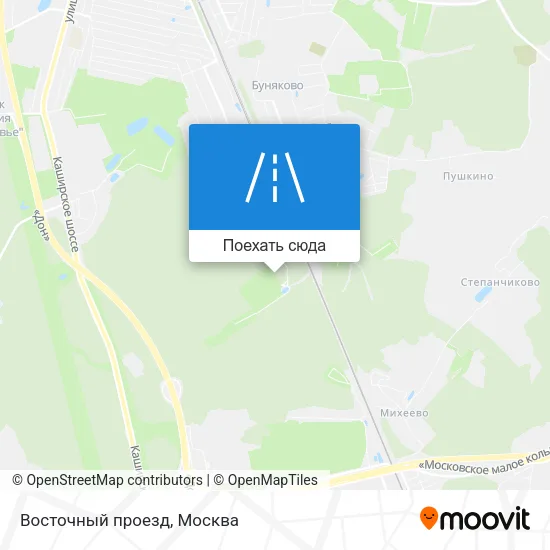 Карта Восточный проезд