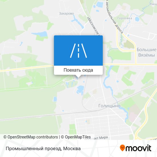 Карта Промышленный проезд