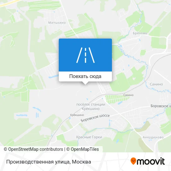 Карта Производственная улица