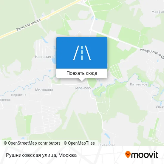 Карта Рушниковская улица