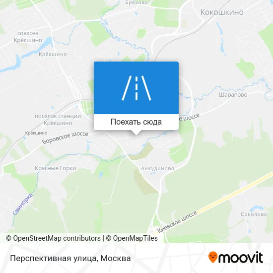 Карта Перспективная улица