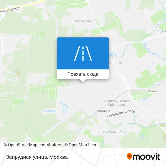 Карта Запрудная улица