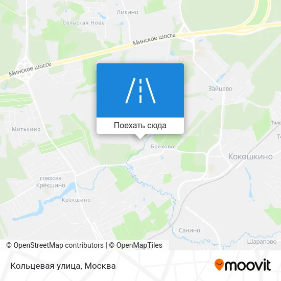 Карта Кольцевая улица