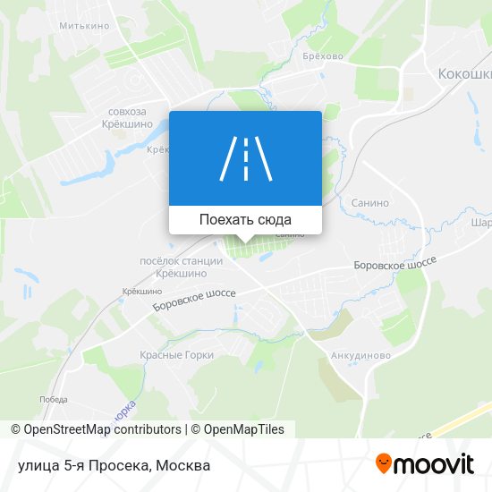 Карта улица 5-я Просека
