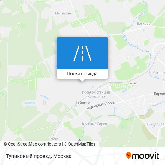 Карта Тупиковый проезд