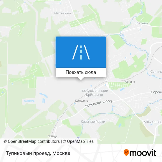 Карта Тупиковый проезд